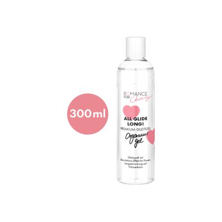 Romance For Charity 300 ml Orgasmus Gel - All Glide Long!