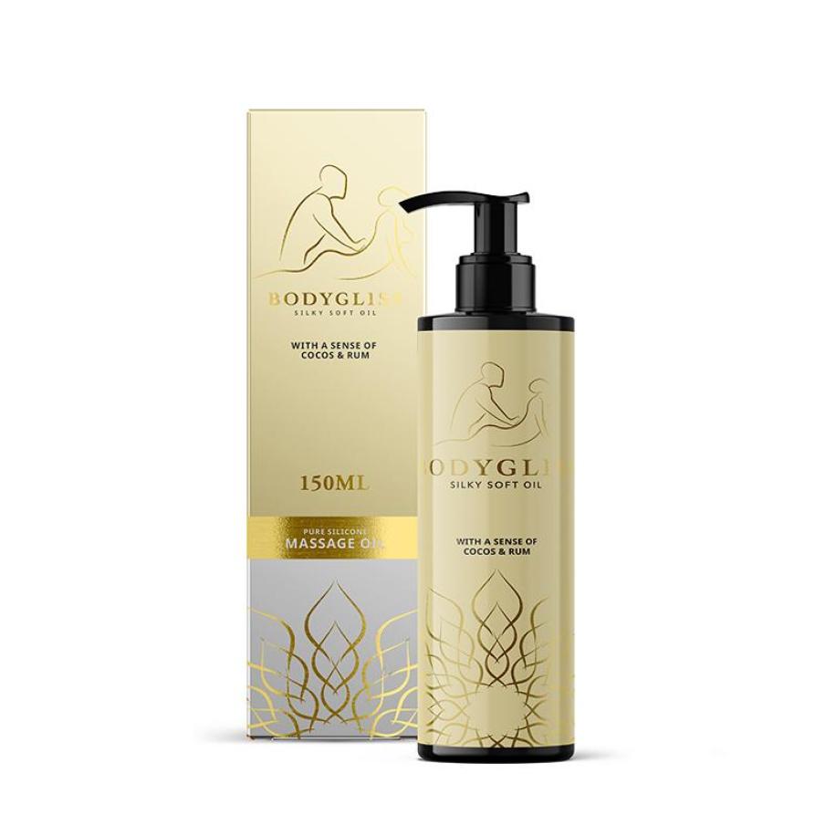 BodyGliss - Massage Olie En Glijmiddel in 1 Kokos & Rum - 150 ml Transparant