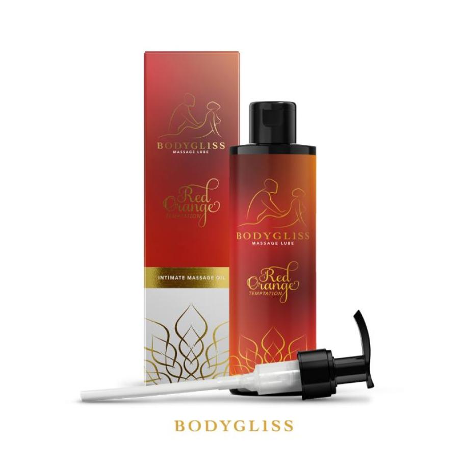 BodyGliss - Massage Olie En Glijmiddel in 1 Rode Sinaasappel - 150 ml Transparant