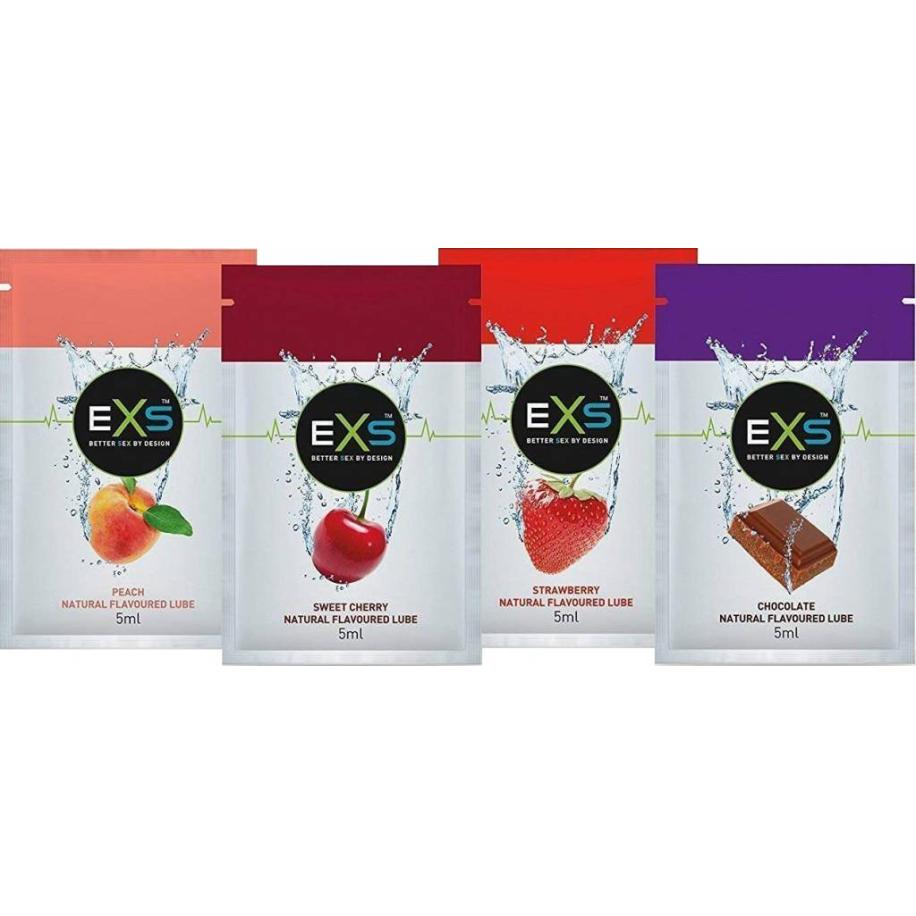 EXS Flavoured Lubricant - Sachets Glijmiddel Met Smaak 4 sachets (elke smaak)