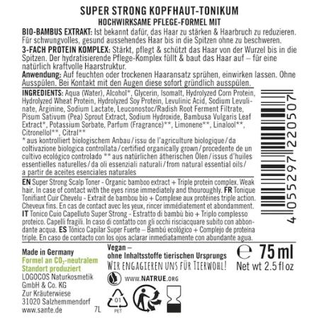 Sante Naturkosmetik Conditioner Super Strong Kopfhaut-Tonikum Leave-in conditioner Dames 75 ml