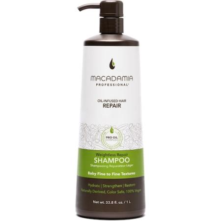 Macadamia Wash & Care Gewichtloze vochtinbrengende shampoo Shampoo Dames 1000 ml