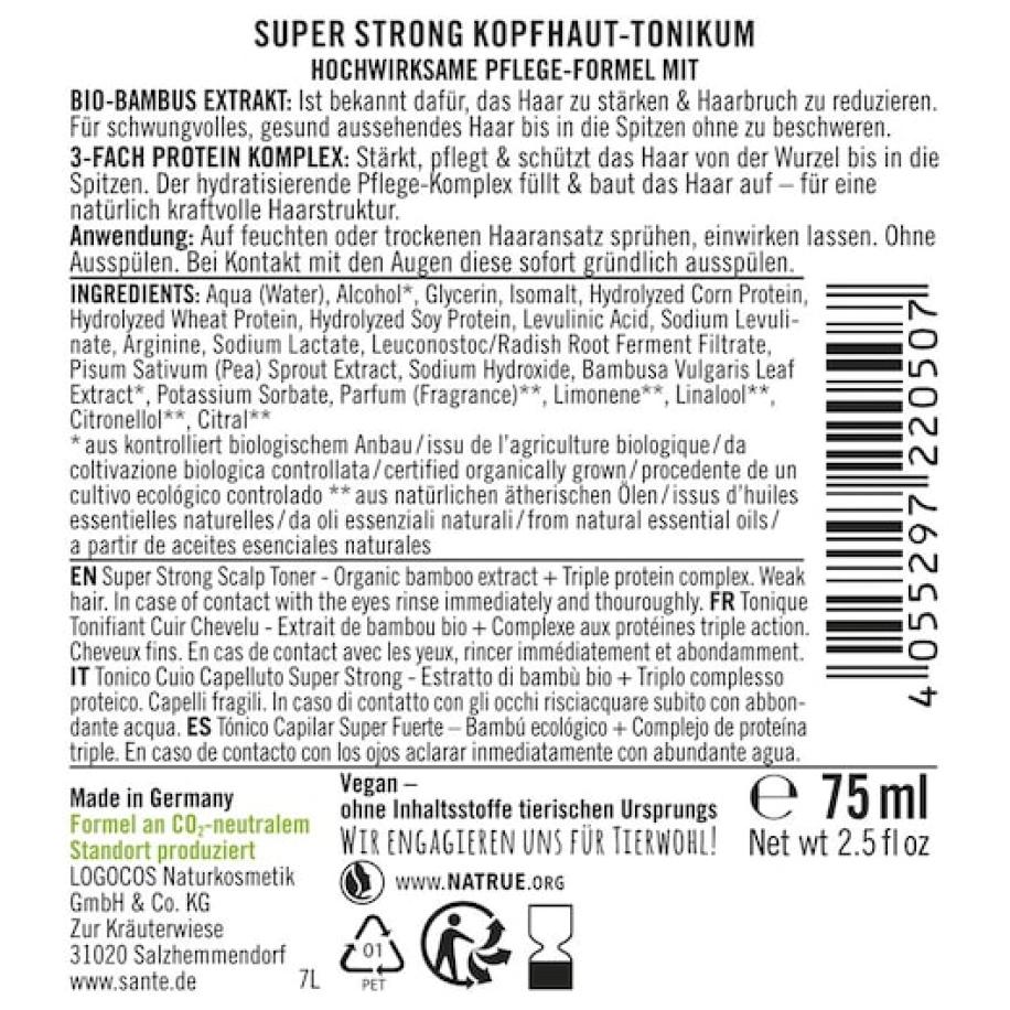 Sante Naturkosmetik Conditioner Super Strong Kopfhaut-Tonikum Leave-in conditioner Dames 75 ml