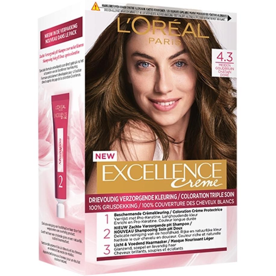L&apos;Oréal Paris Excellence 4.3 Midden Goudbruin
