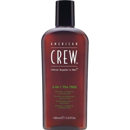 American Crew Haarverzorging & lichaamsverzorging 3-in-1 Tea Tree Refreshing Shampoo, Conditioner and Body Wash Shampoo Heren 100 ml