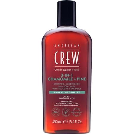American Crew Haarverzorging & lichaamsverzorging 3-in-1 Chamomile + Pine Shampoo, Conditioner and Body Wash Shampoo Heren 450 ml