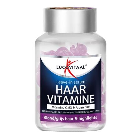 Lucovitaal Haarvitamine Leave-in Serum Blond/Grijs Haar & Highlights Capsules