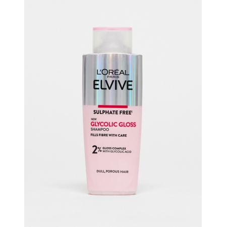L'Oreal Paris Elvive Glycolic Gloss Shampoo voor dof, poreus haar 200ml-Geen kleur