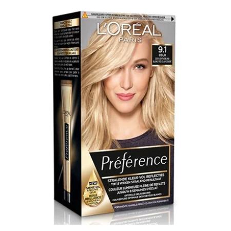 L'Oréal Paris Preference 9.1 Oslo - Zeer Licht Asblond