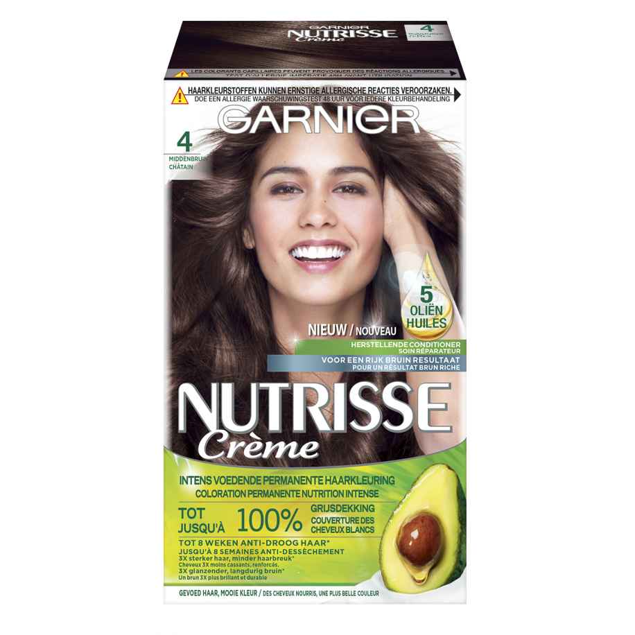 Garnier Crème Permanente Haarverf 4 Middenbruin
