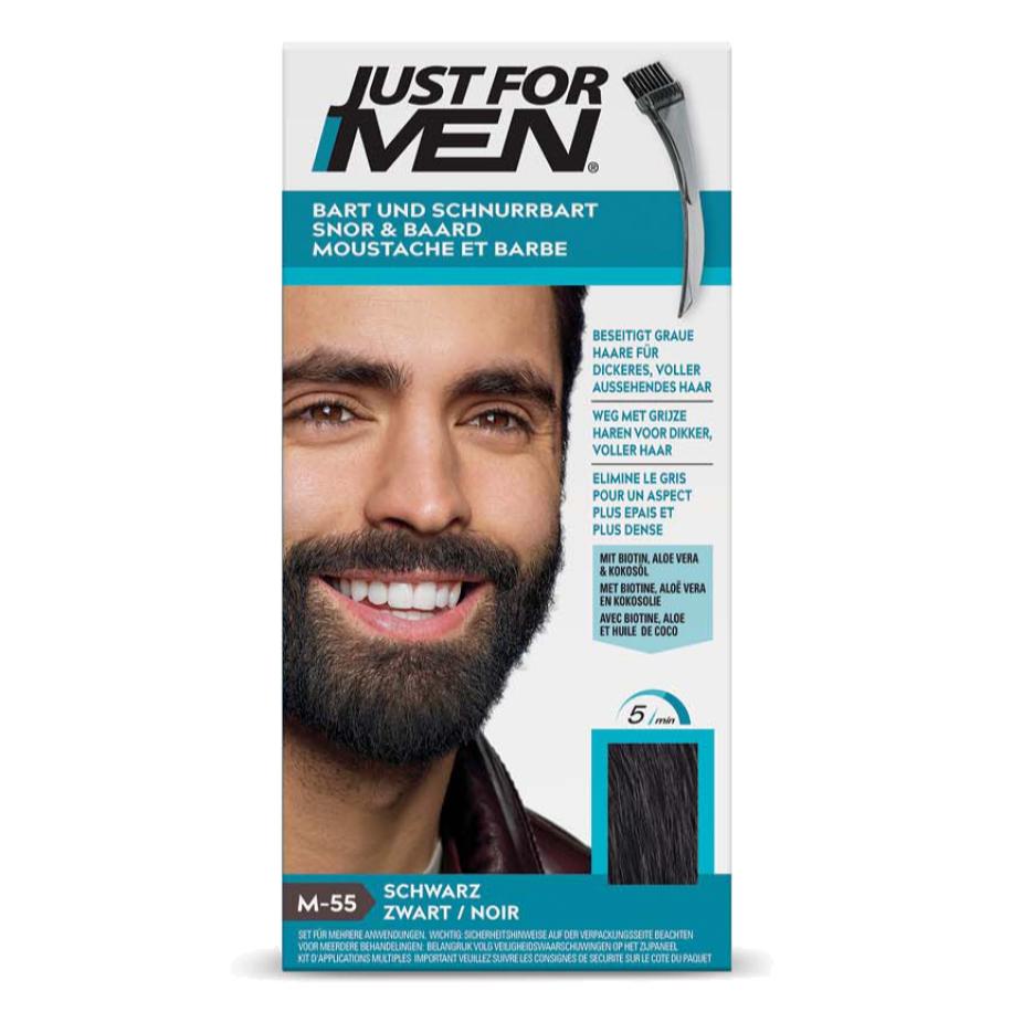 Just For Men Snor & Baard Haarkleuring - M55 Zwart