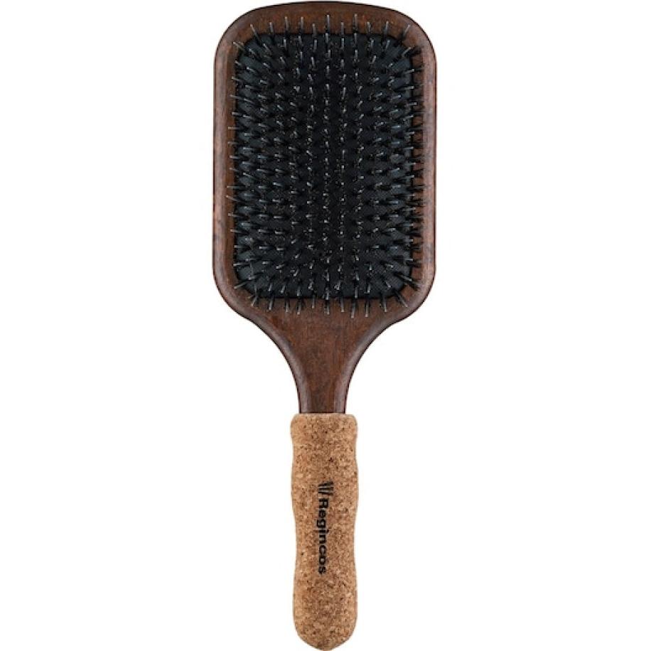 Regincós Handgreep van kurk Paddelborstel Combo 13-rij Platte en Paddle brushes Unisex