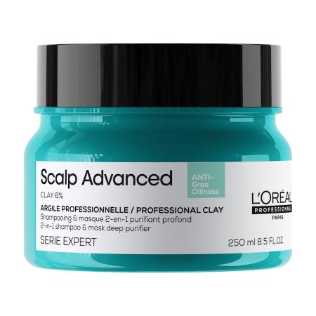 L’Oréal Professionnel Paris Serie Expert Kopfhaut Anti-Oiliness 2in1 Deep Purifier Clay Haarmaskers Dames 250 ml