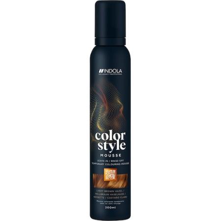 INDOLA Color Style Mousse Lichtbruin hazelnoot Haarverf Dames 200 ml