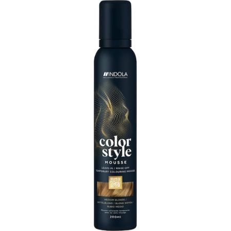 INDOLA Color Style Mousse Medium Blond Kleurspoeling Dames 200 ml