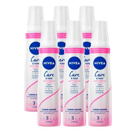 Nivea Care & Hold Soft Touch Caring Mousse Multiverpakking