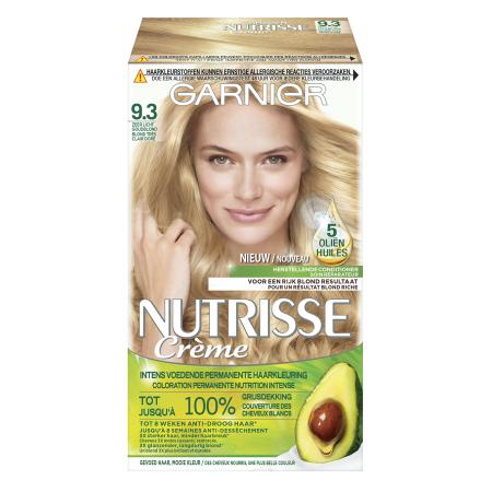 Garnier Nutrisse Crème Permanente Haarverf 9.3 Zeer Licht Goudblond