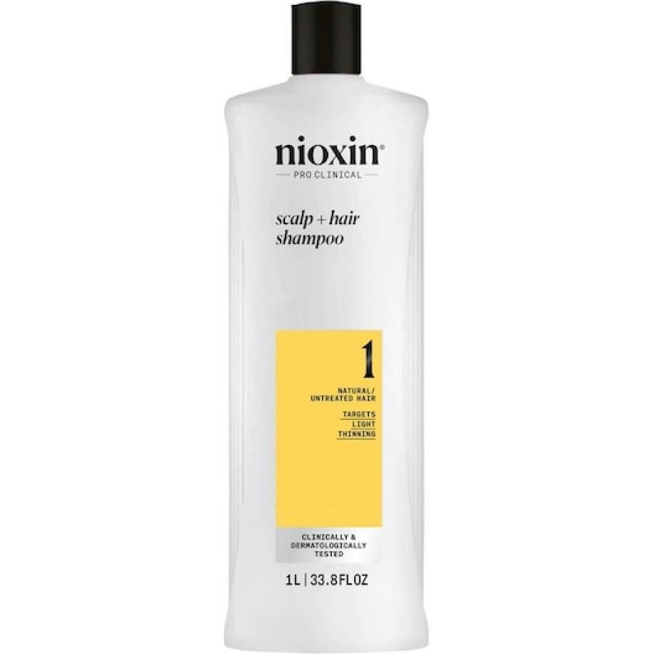 Nioxin Natuurlijk, subtiel dunner wordend haar Reinigende shampoo Shampoo voor beschadigd Unisex 1000 ml