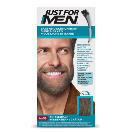 Just For Men Snor & Baard Haarkleuring - M35 Middenbruin