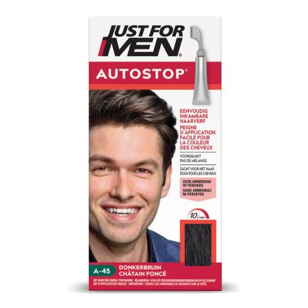 Just For Men Autostop Haarkleuring - A45 Donkerbruin