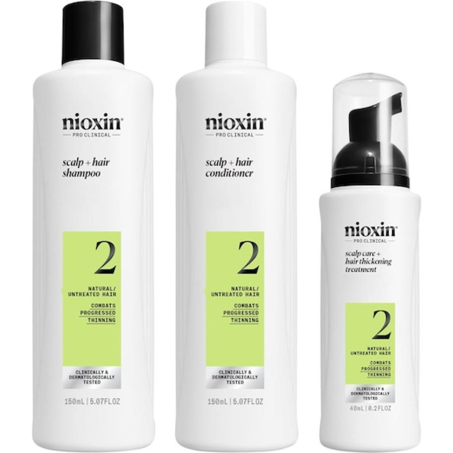 Nioxin Natuurlijk, zichtbaar dunner wordend haar 3-Step-System Set Haarverzorgingsset Dames 340 ml