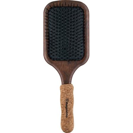 Regincós Handgreep van kurk Peddelborstel nylon 13-rij Platte en Paddle brushes Unisex