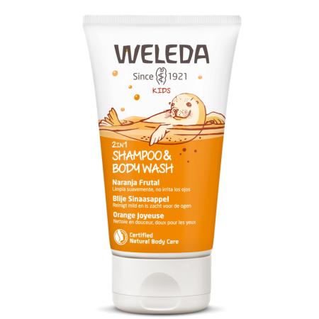 Weleda Kids 2in1 Shampoo & Body Wash Sinaasappel