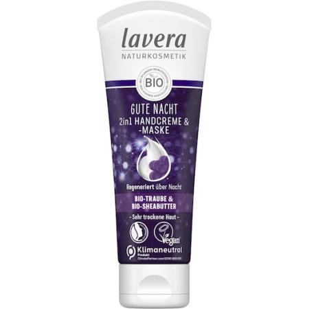 Lavera Handverzorging Good night 2-in-1-handcrème & masker Handcrème Dames 75 ml