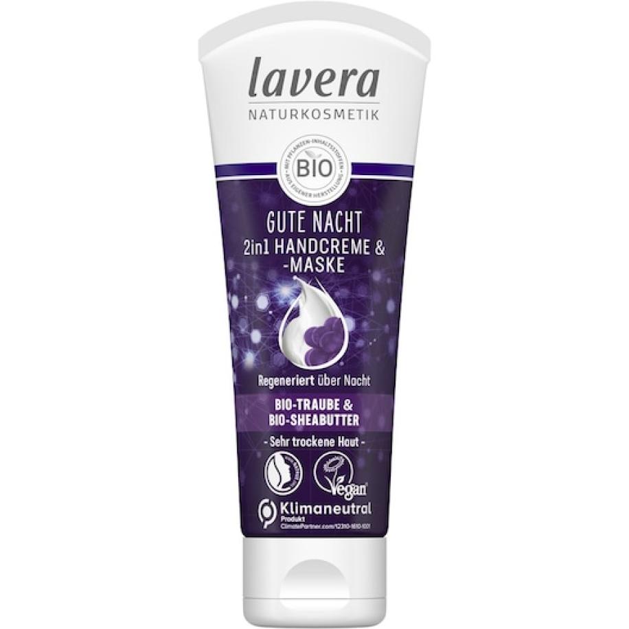 Lavera Handverzorging Good night 2-in-1-handcrème & masker Handcrème Dames 75 ml
