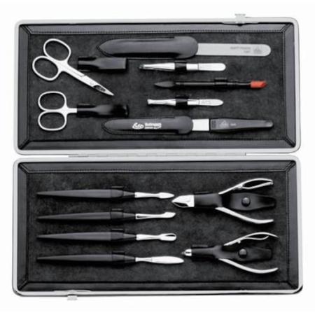 ERBE Manicure-etuis Imperial etui Luxus, 13-delig, zwart Manicuresets Unisex