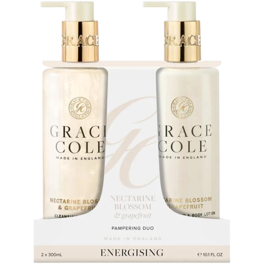 Grace Cole Nectarine Blossom & Grapefruit Pampering Hand Care Duo