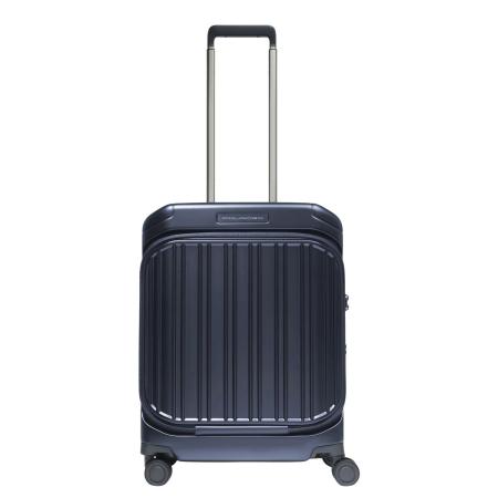 Piquadro PQ Light Fast Check Laptop Cabin Spinner 55 blue