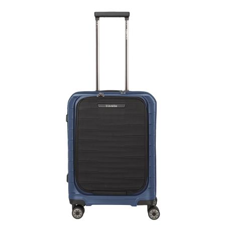 Travelite Mooby 4w Trolley S Frontpocket blue