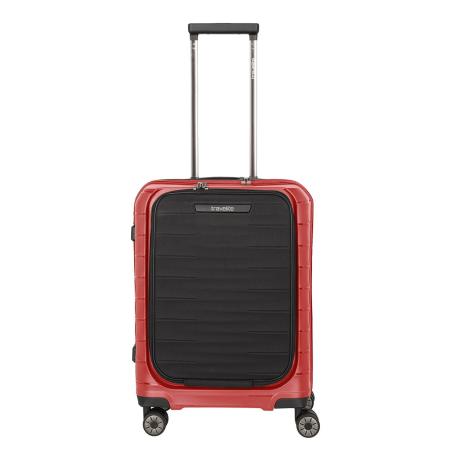 Travelite Mooby 4w Trolley S Frontpocket red