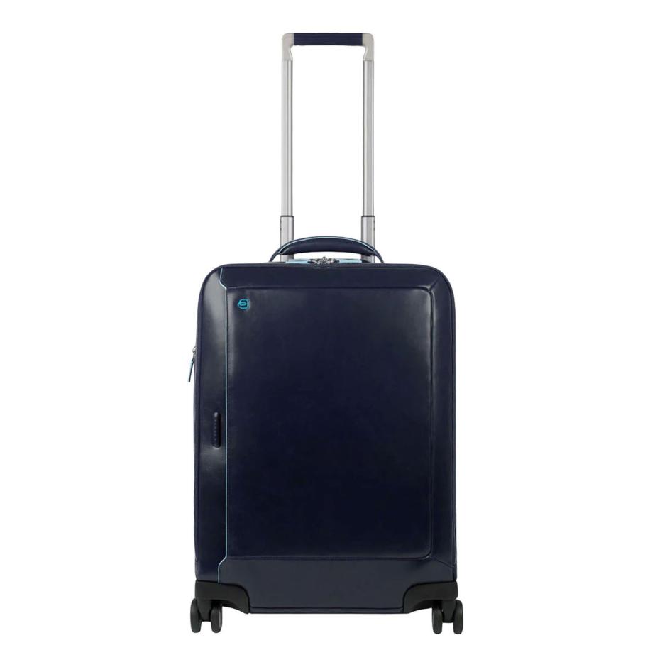 Piquadro Blue Square Cabin Trolley Front Pocket 15.6 night blue Blauw