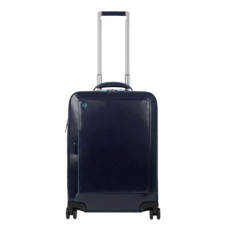 Piquadro Blue Square Cabin Trolley Front Pocket 15.6 night blue