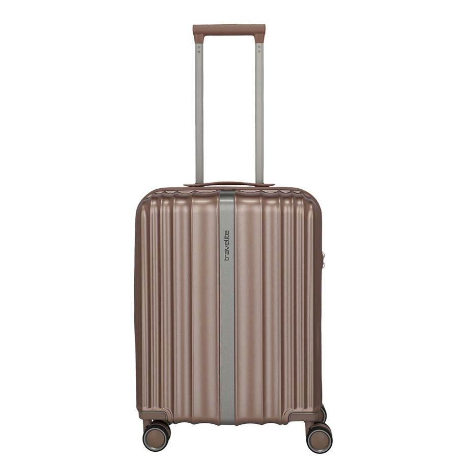 Travelite Paros 4W Trolley S cappuchino Bruin