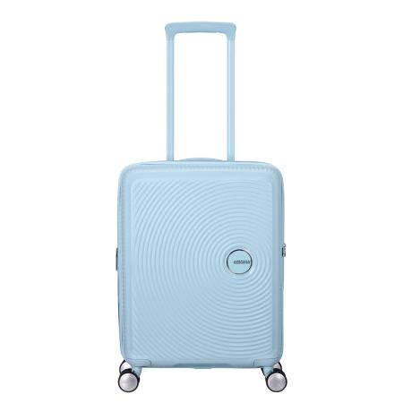 American Tourister Soundbox Spinner 55/20 TSA Expandable pastel blue