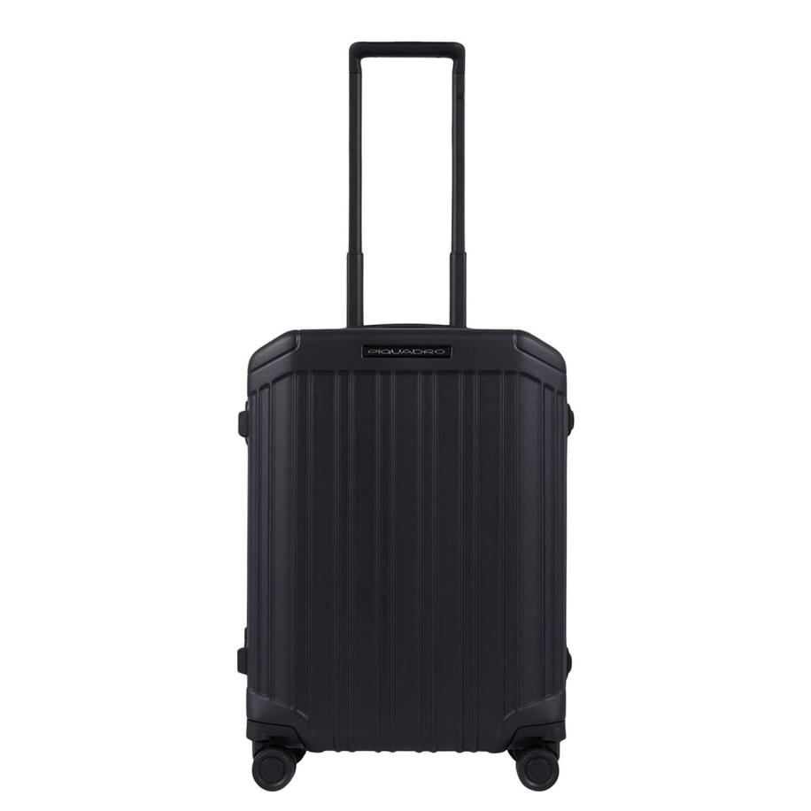 Piquadro PQ Light Frame Ultra Slim Spinner 55 matte black Zwart