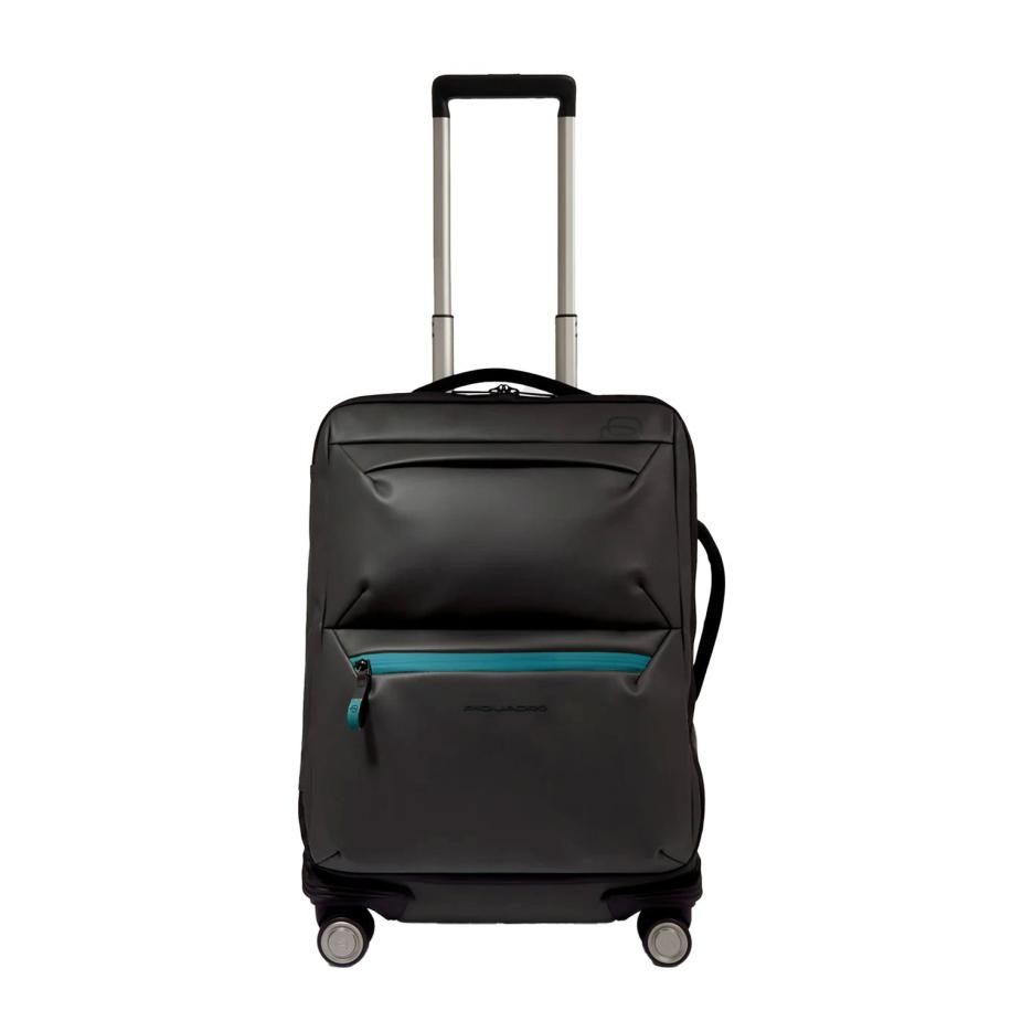Piquadro C2OW Slim Cabin Spinner 55 nero Zwart