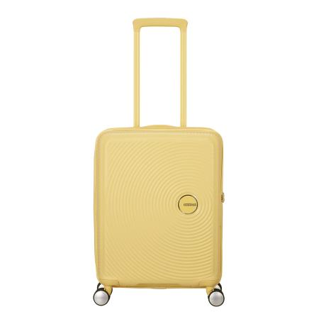 American Tourister Soundbox Spinner 55/20 TSA Expandable pastel yellow