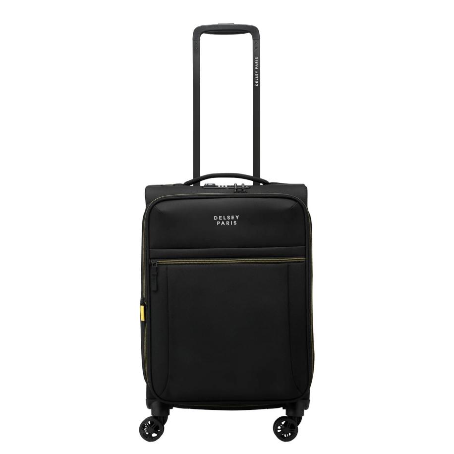 Delsey Brochant 3 Cabin Trolley 55 Expandable black Zwart