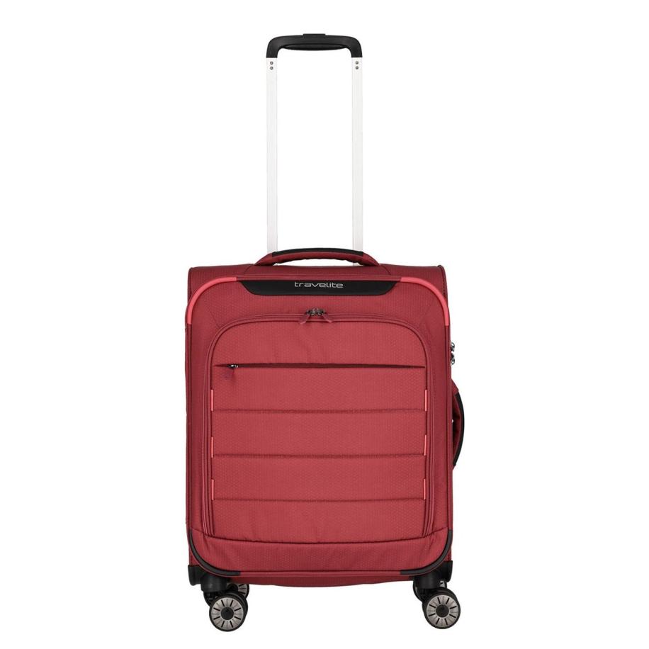 Travelite Skaii 4 Wheel Trolley S red Rood