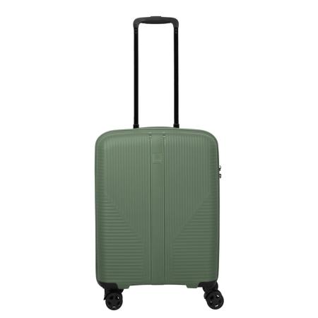Travelite Air Stripe Spinner Cabin Trolley green