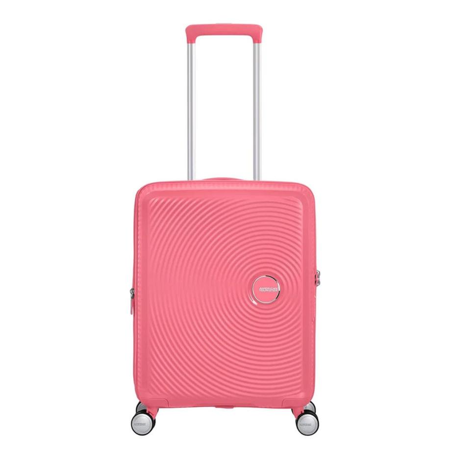 American Tourister Soundbox Spinner 55 Expandable sun kissed coral Roze