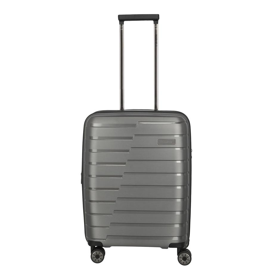 Travelite Air Base 4 Wheel Cabin Trolley Expandable anthracite metallic Grijs