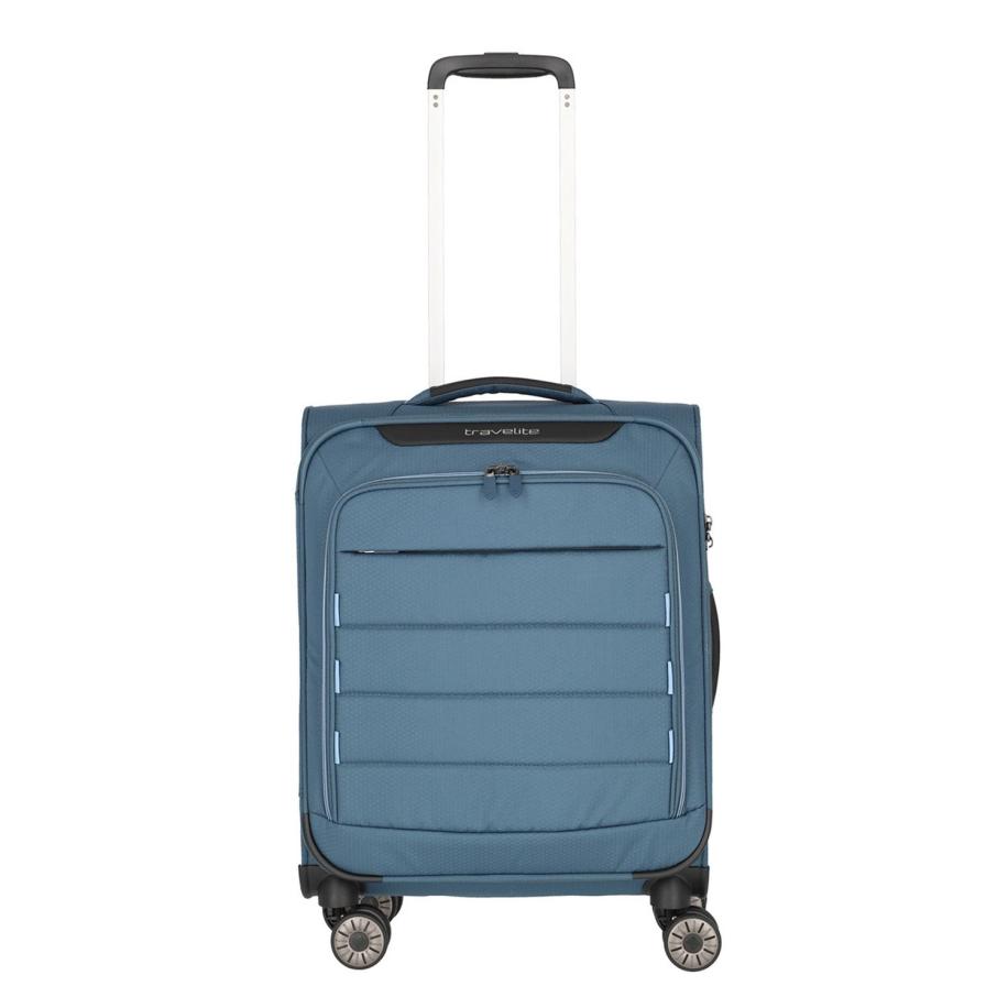 Travelite Skaii 4 Wheel Trolley S blue Handbagage koffer Trolley Blauw