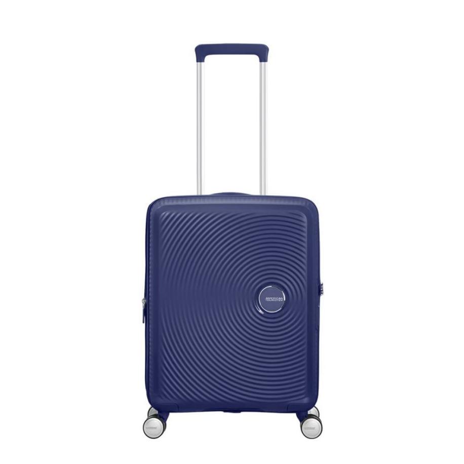 American Tourister Soundbox Spinner 55 Expandable midnight navy Blauw