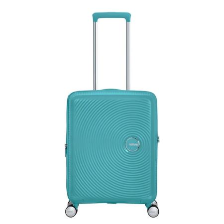 American Tourister Soundbox Spinner 55 Expandable turquoise tonic