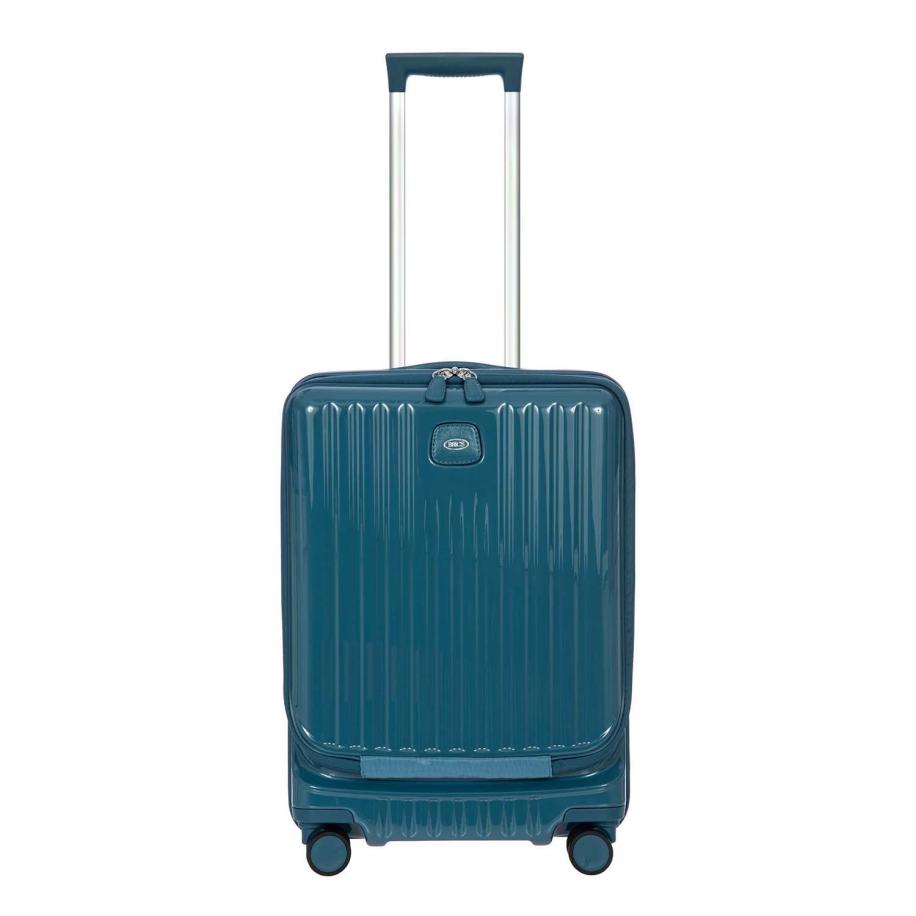 Bric&apos;s Positano Cabin Trolley 55 with Pocket sea green Harde Koffer Groen